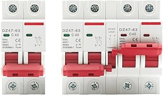 AC MCB Short Circuit Protection Overload Protection Dual Power Manual Conversion Interlock Circuit Breaker Rail Isolation Switch(2P,25A)