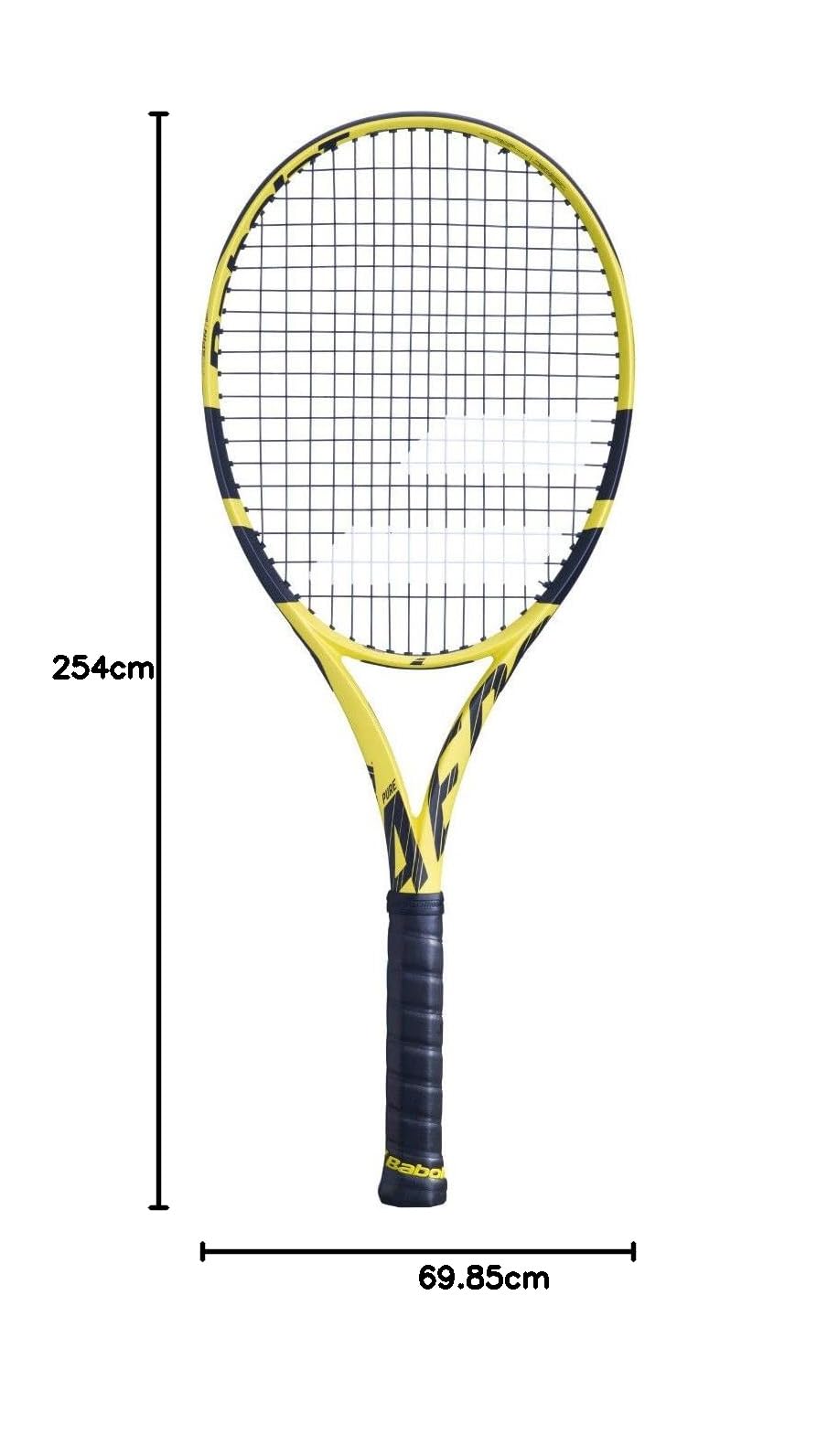 Amazon | バボラ(Babolat) 2019 ピュアアエロプラス 0.6インチロング