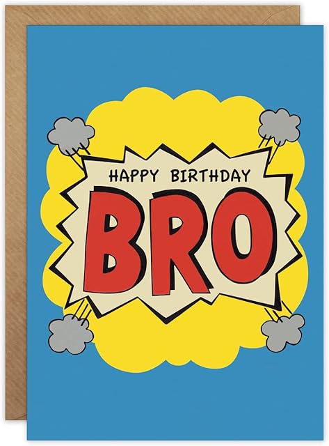James Ellis Happy Birthday Bro Brother Birthday Card