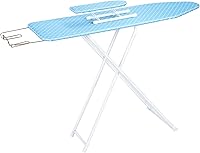 Vista 13 de Tabla de planchar plegable de tamaño completo de neón, tabla de planchar de 42 pulgadas de altura ajustable con cubierta resistente al calor