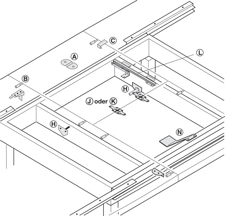 Ferrure à rabattre de table insérée de 16 à 32 mm par cyclingcolors - 5