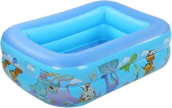 Inflatable Swimming Pool Large Size Easy Inflate Quick Deflate Water Play Pool for Kids Adults Outdoor Indoor PVC Material Blue 47.2 x 35.4 x 14.2in