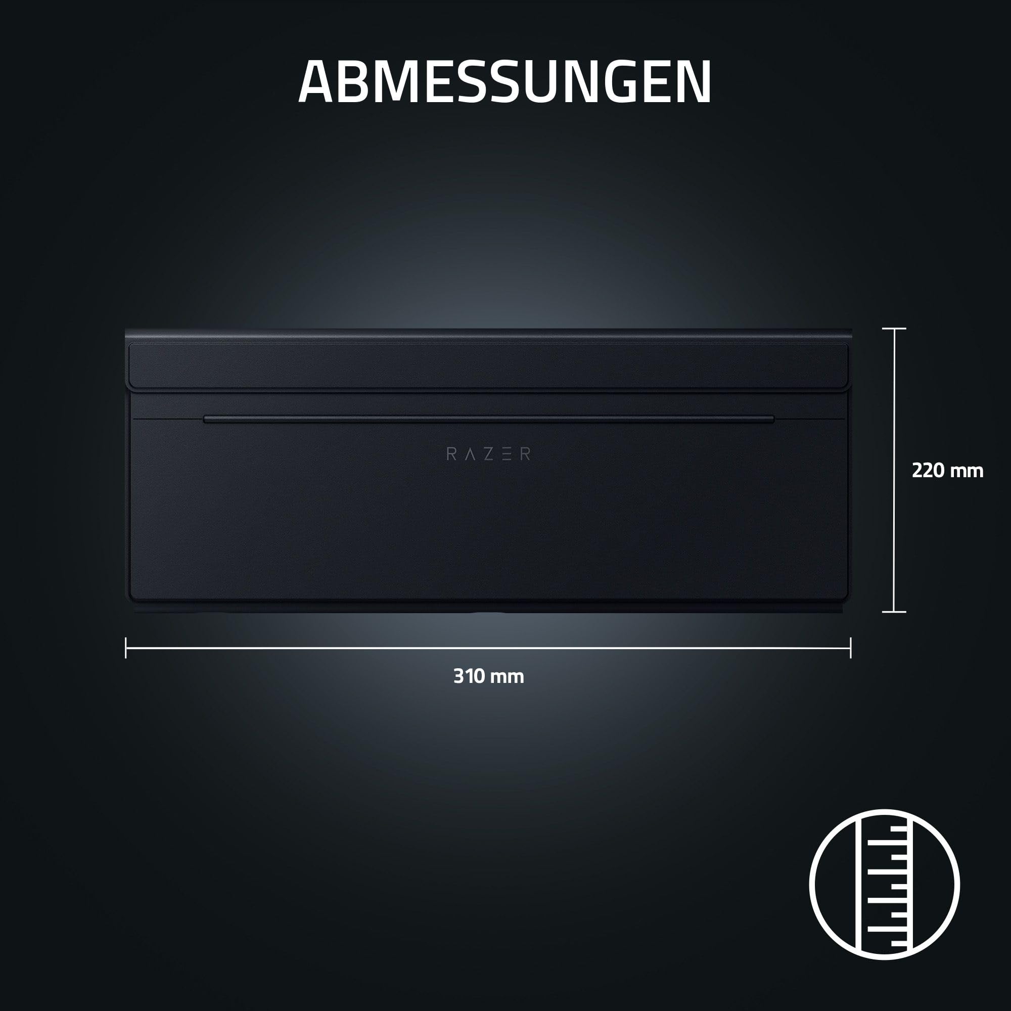 Razer Travel Case Folio - Reisetasche und Ständer für Tablets, Gaming-Handhelds, Mobile Geräte und tragbare Tastaturen - Ständer mit Mehreren Neigungswinkeln - Schlankes, leichtes Design | Schwarz