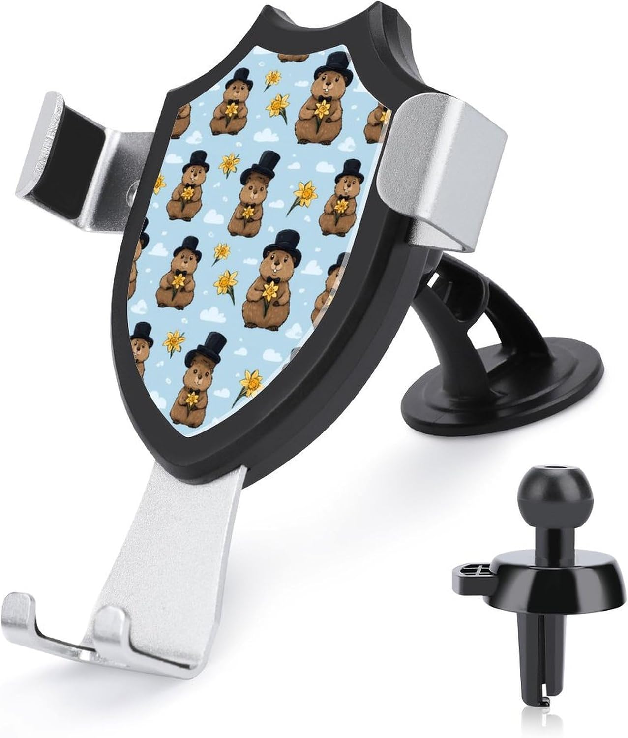 Cute Groundhog Car Phone Holder Adjustable Car Mount