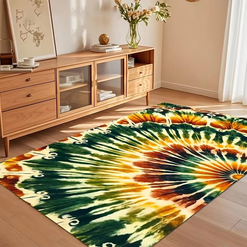 Tapis bohème anti-glisse et lavable, fini les chutes dans le salon et la chambre