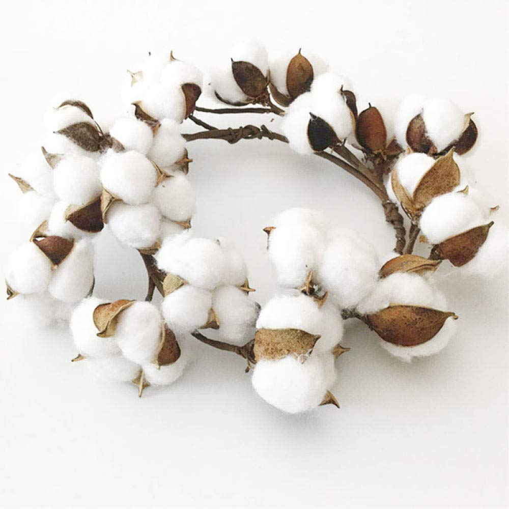 décoration de Noël Guirlande de Noël Fleur Lien Jour décorations Ornements de Porte Ornements Suspendus Coton Fleurs séchées Simulation Fleur Fleur, Gris Clair