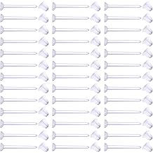 MODRSA Mix Set Clear Earrings Retainer Septum Retainer Nose Stud Flexible Lip Ear Nose Tongue Ring Nipple Ring Cartilage Luke Death Earrings Horseshoe Plastic Industrial Piercing Retainer for Work