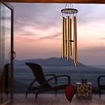 Wind Chimes for Outside, 30 Inch 6 Rustproof Aluminum Tubes Large Deep Tone Memorial Wind Chimes, Premium Chime Perfect for Patio, Porch, Garden, or Backyard (30 Inch)