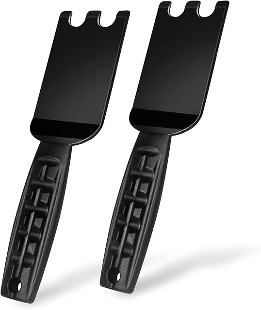 Bonna 2 Pack Grill Spatula/Scraper for George Foreman Indoor and Outdoor Grills Utensils, Excellent Grill Brush/Outstanding Cleaning Tools can also be used for Panini Grill Press Accessories