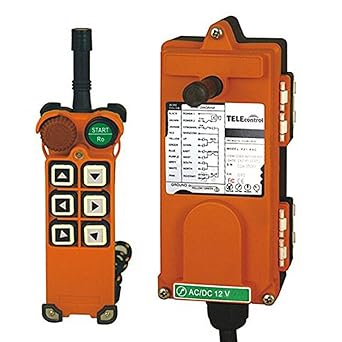 Industrial Remote Control F21-E1 AC/DC 18V-65V One Transmitter + One Receiver for Hoist Crane Wireless Remote Control for Forest Winch