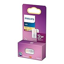Capsula LED Philips trasparente – 20 W – G4 – luce bianca calda – 2 pezzi