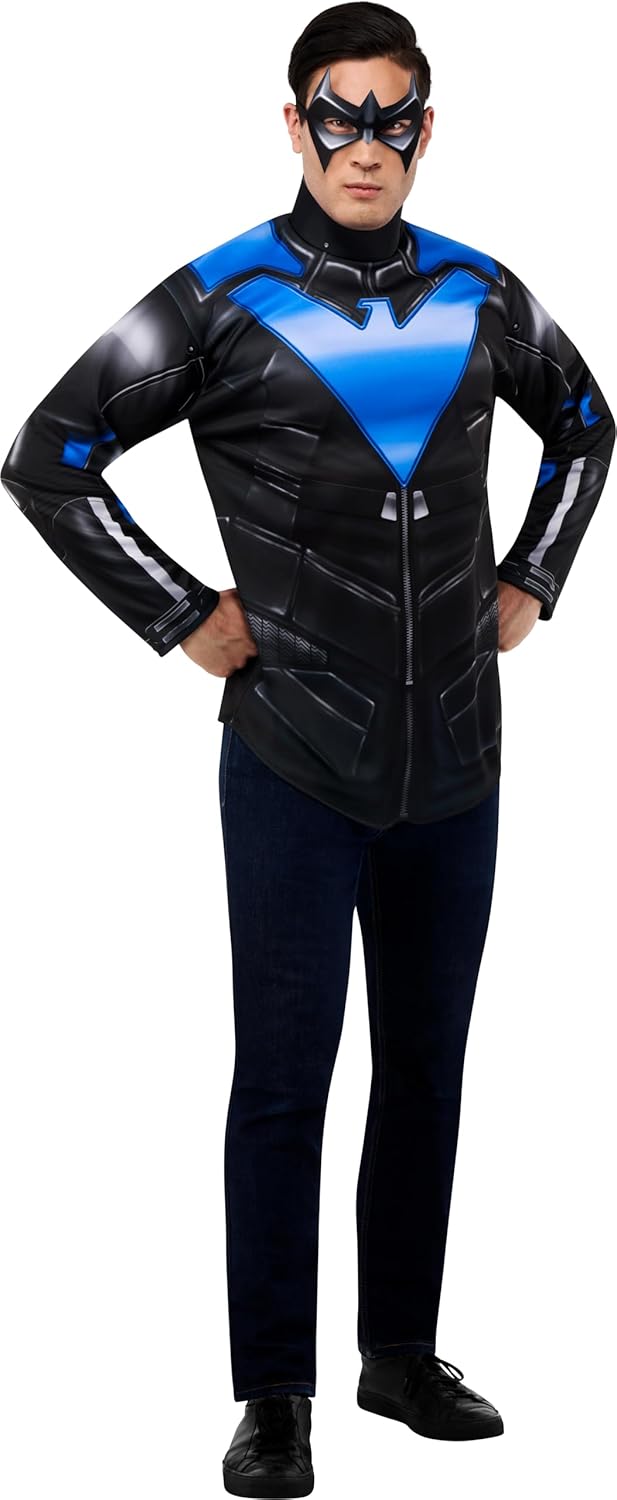 Rubies Men's DC Gotham Knights Nightwing Costume Top - Image 4