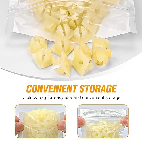 Vista 18 de GOOACC 50 Uds. Clips de moldeo de guardia de piedra de coche, clips de remache para Mazda KD53-51-SJ3A CX-5 con anillo de sello 50 clips para Mazda