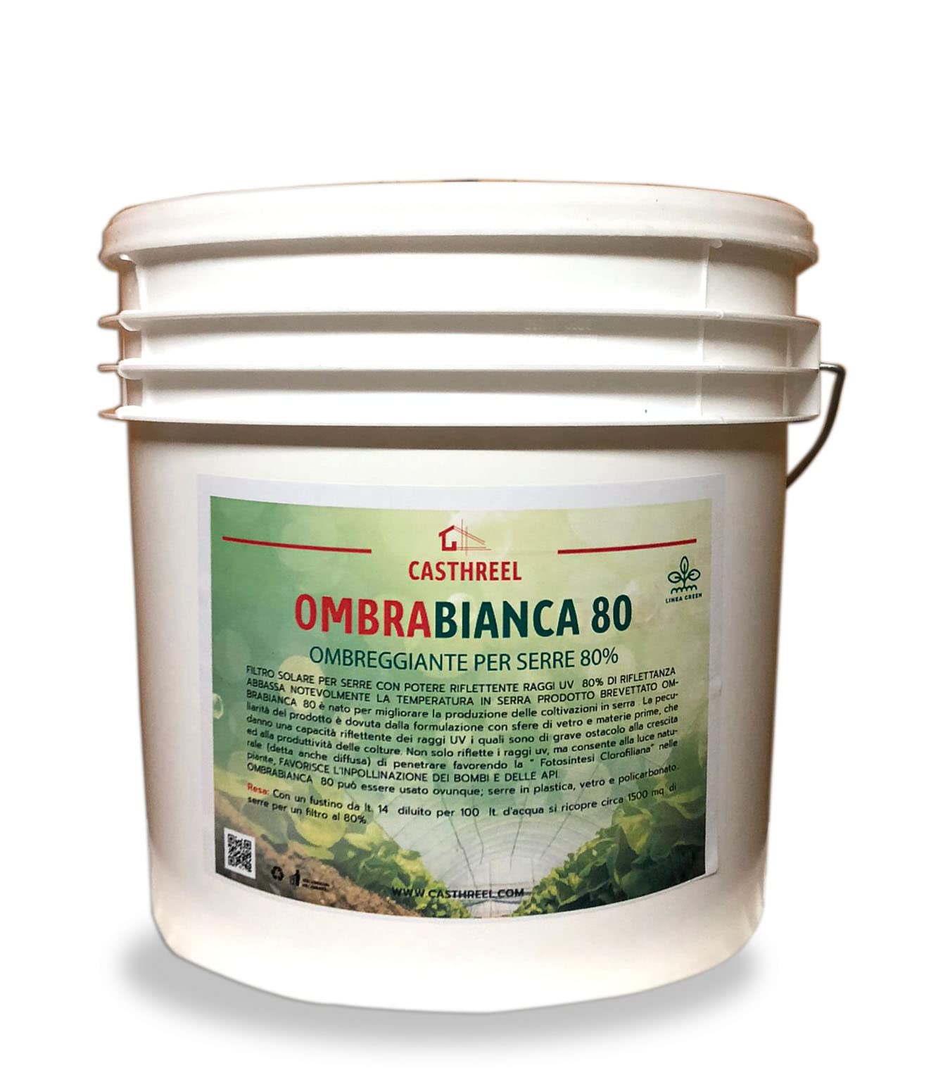 OMBREGGIANTE PER SERRE POTERE FILTRANTE 80%-OMBRABIANCA 80 - FUSTO DA 14LT