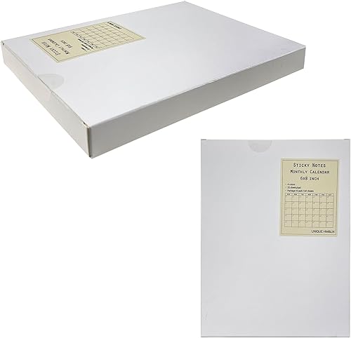 Miniatura 7 de Calendario de notas adhesivas de 6 x 8 pulgadas, bloc de notas adhesivas mensuales, bloc de notas grande para la escuela, el hogar, la oficina,