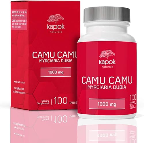 Miniatura 7 de Kapok Naturals Camu Camu 100 x 500 mg tabletas de vitamina C integrales Utilice Camu Camu Polvo para aumentar la inmunidad limpiar el hígado y