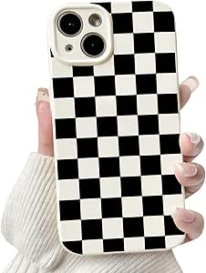 KANGHAR Compatible With IPhone 17 Pro Max Case 2025, Silicone Checkered Cute Pattern - View #4