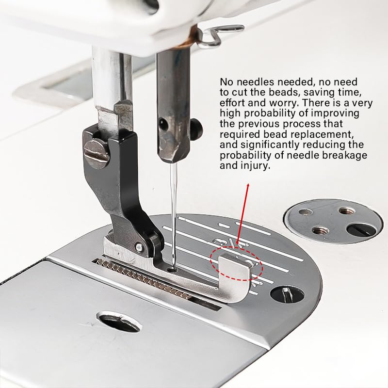 Pie prensatela para abalorios para máquinas de coser miniatura 2