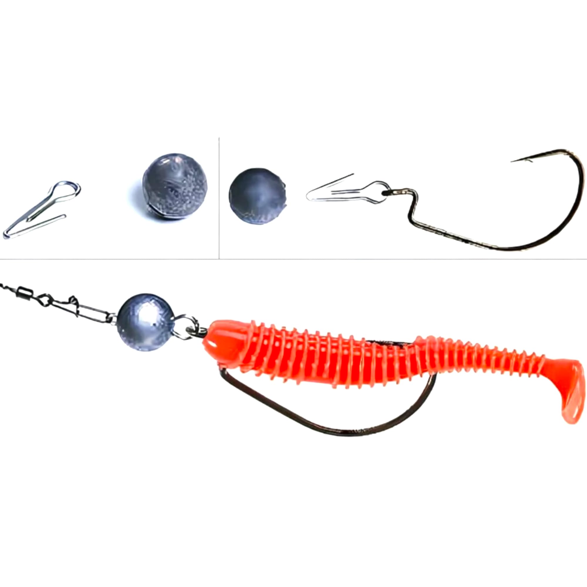 Big Fish Kit Esca Morbida Cheburashka - 30 Pezzi Per Pesce Persico, Luccio E Zander