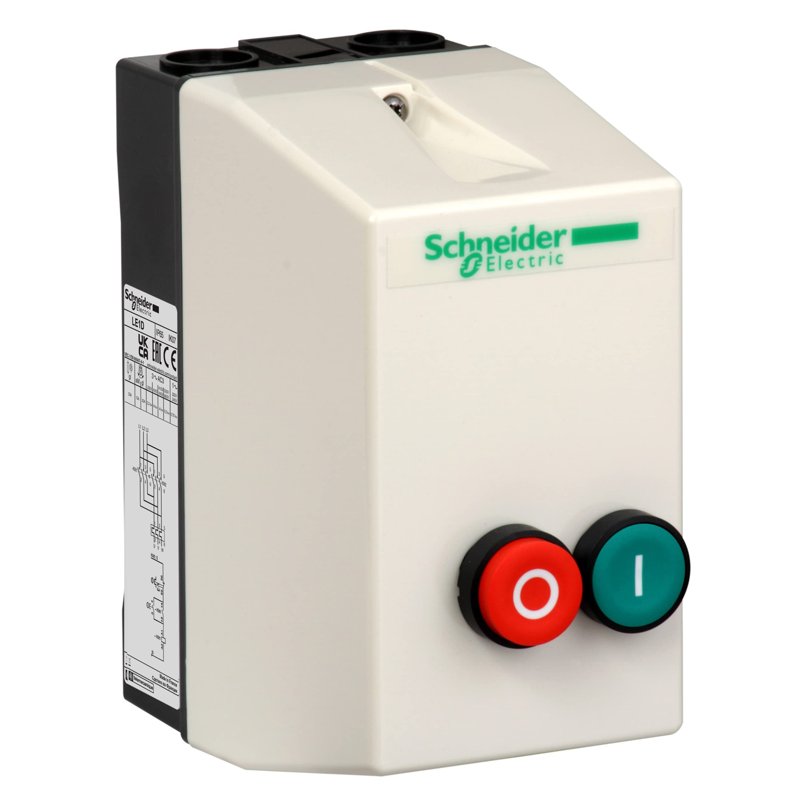 Schneider Electric LE1D12V7 Strtr 400V 50/60 Hz, Enclos 1S 12A 400V 50/60