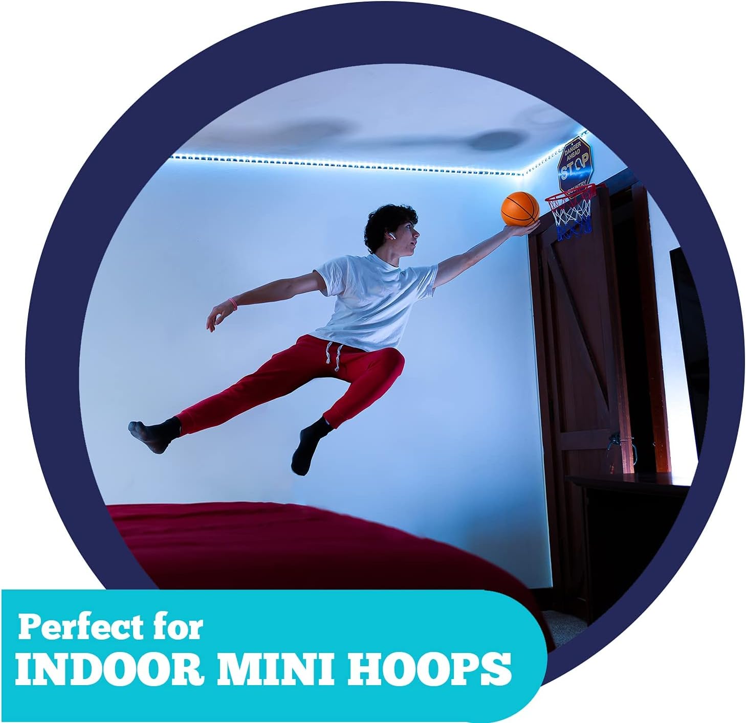 Botabee 5" Mini Basketball Balls for Mini Hoop Basketball or Over The Door Basketball Hoop Games | PVC, Small Basketball for Indoor or Outdoor Play (Mini Basketball, 3 Pack) : Toys & Games
