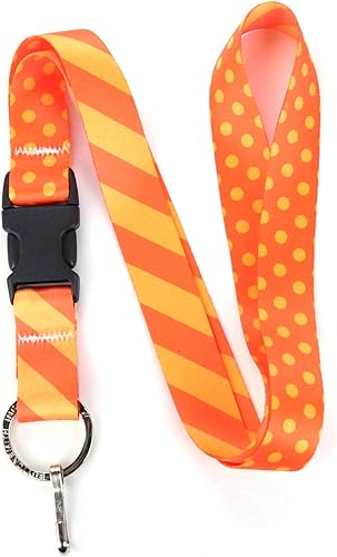 Miniatura 1 de Buttonsmith Dots and Stripes Premium Lanyard - Made in The USA