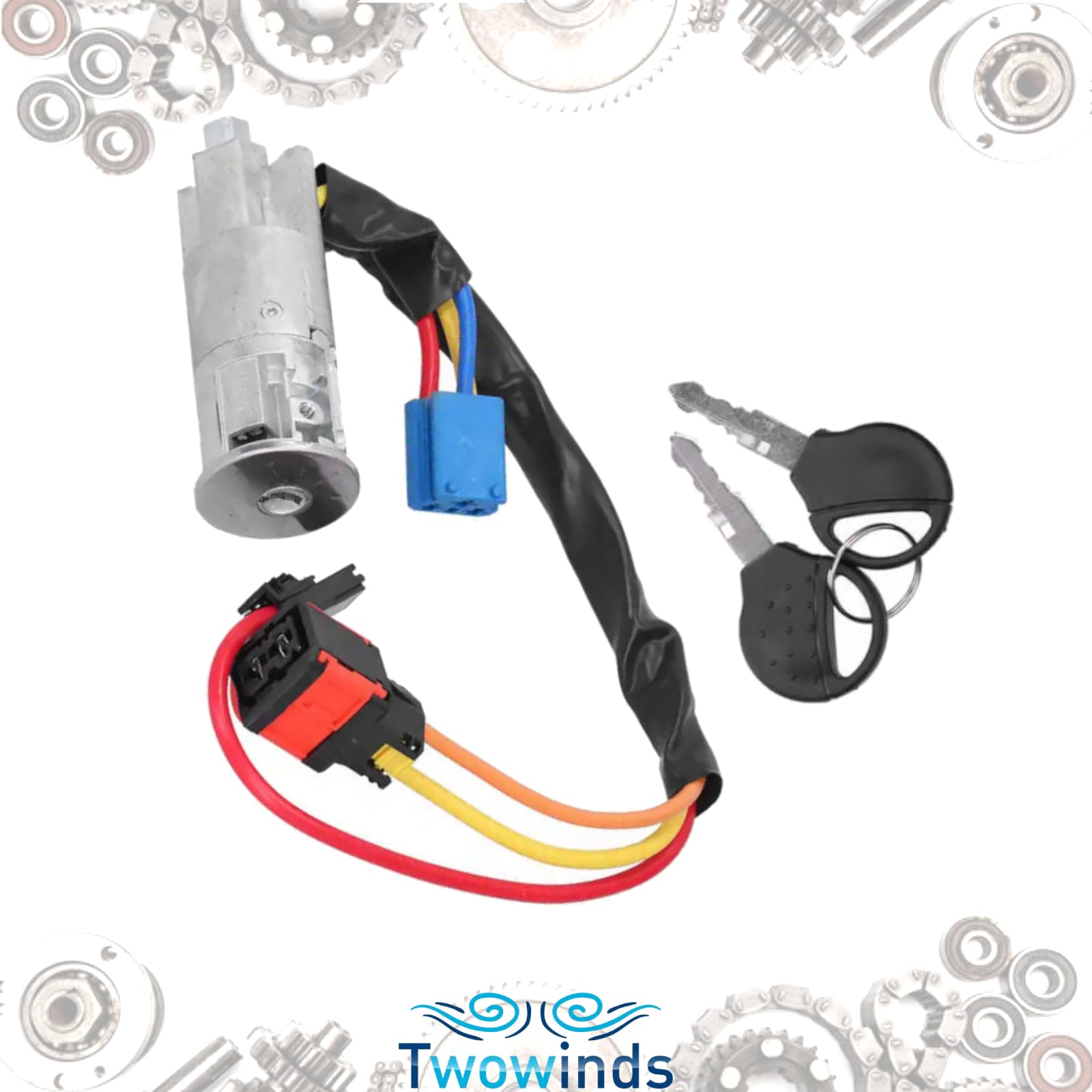 Twowinds Interrupteur Démarrage Compatible avec Peugeot 206 (1998-2010)