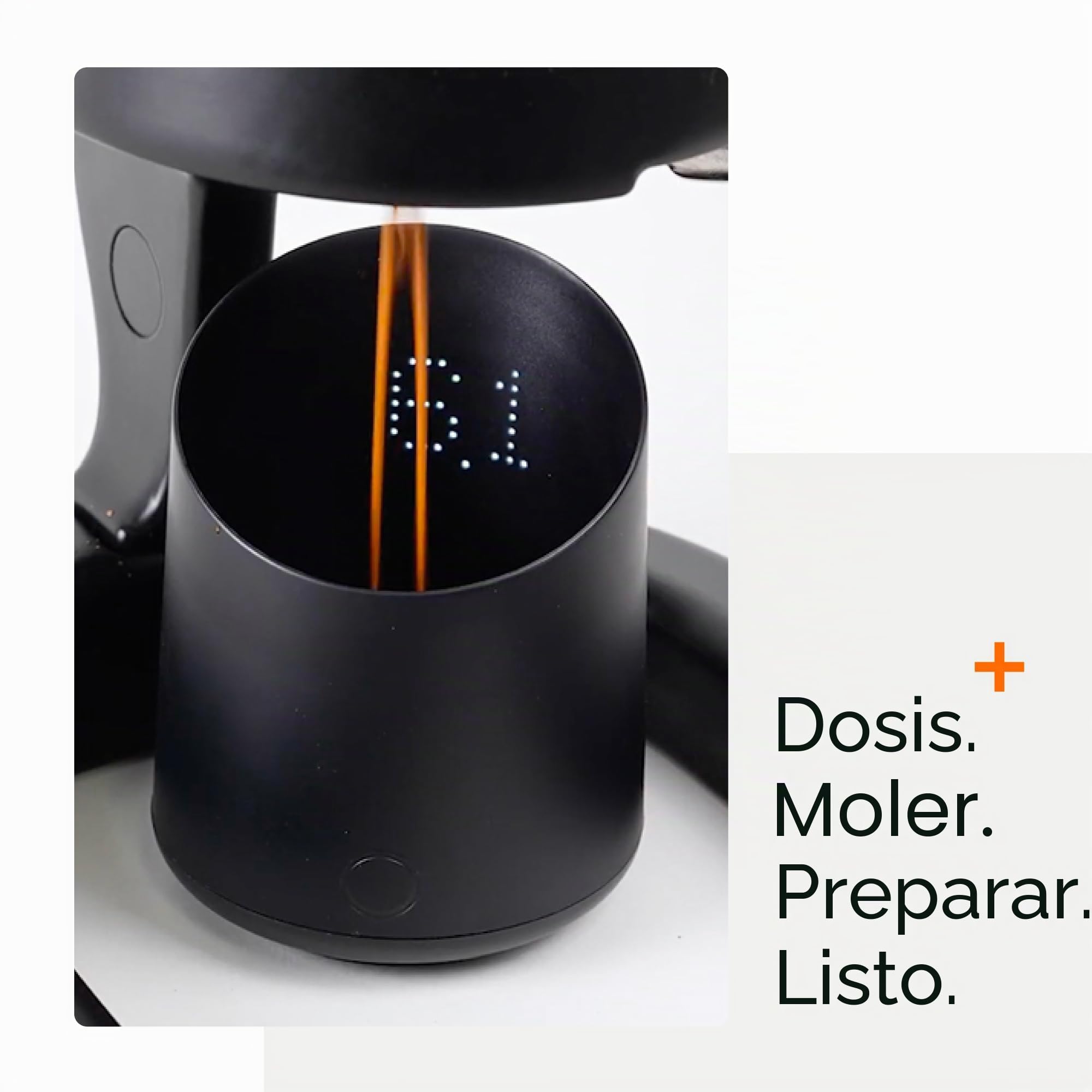 Subminimal Subscale| Taza dosificadora digital de café, pantalla LED invisible, activada por tacto, báscula de pesaje precisa de granos de café en gramos u onzas, recargable por USB-C, IPX4 resistente