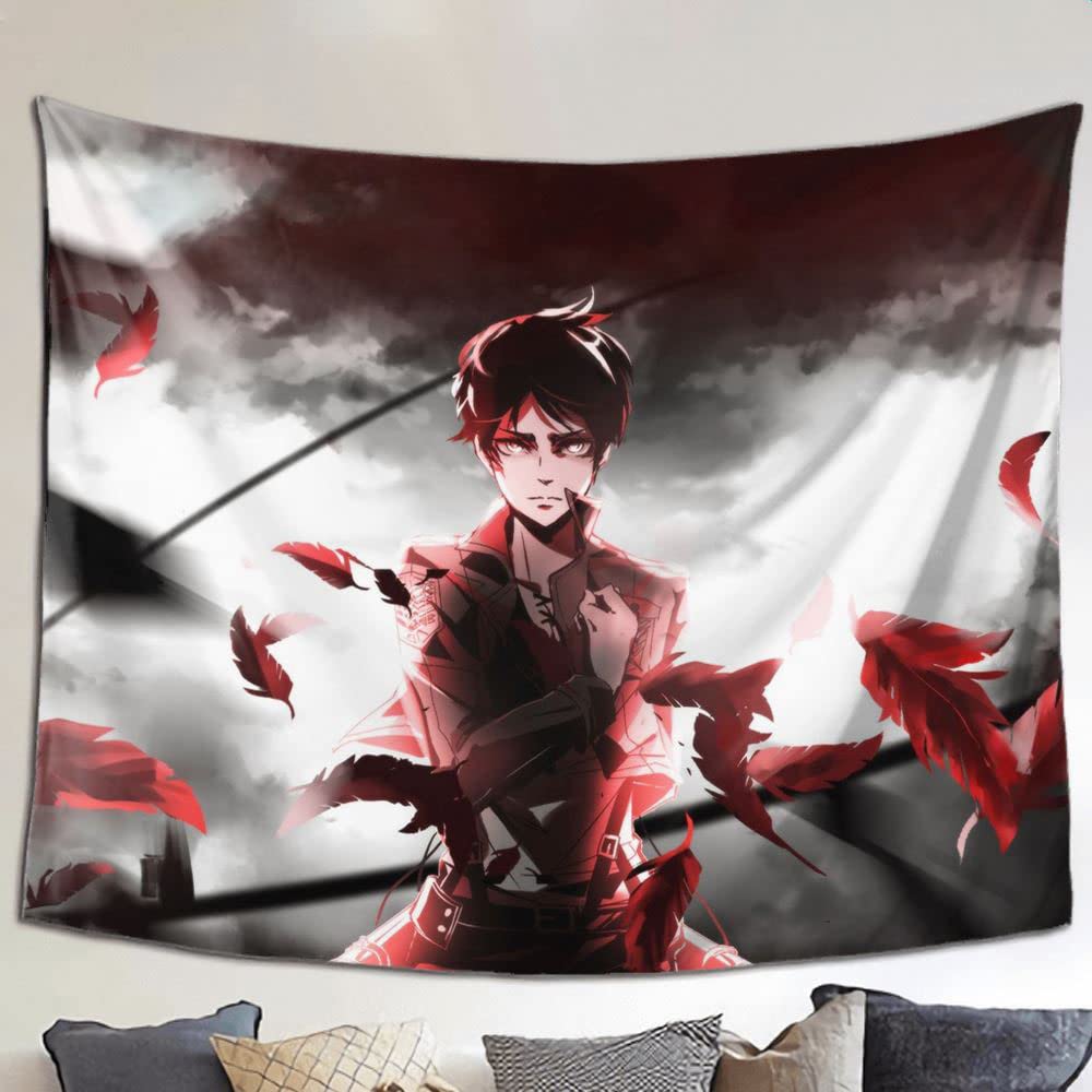 進撃の巨人 エレン ほぼ等身大タペストリー