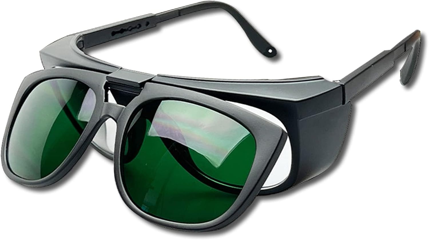 IPL Safety Glasses Flippable Laser Safety Goggles UV 400 Eyeshields for Infrared LED Red Light Hair