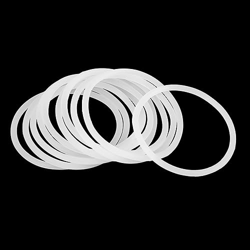 Miniatura 3 de X AUTOHAUX Juntas tóricas de silicona, 2.165 in de diámetro exterior 1.921 in ID 0.122 in de ancho VMQ Junta de sello para válvulas de compresor