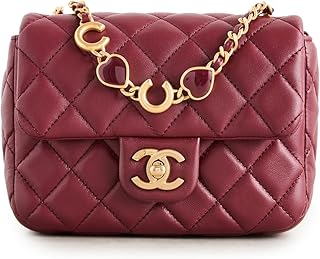 WHAT GOES AROUND COMES AROUND Women's Pre-Loved Lamb CC Quilted Flap Chain Mini Bag