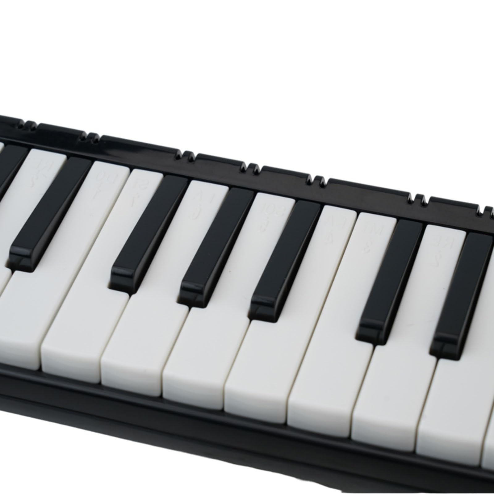 Melodica, 1 tastiera a 37 tasti con tubo e borsa per il trasporto, tono brillante e facile da suonare per studenti, melodica per lezioni, pratica e lezioni di musica (nero)