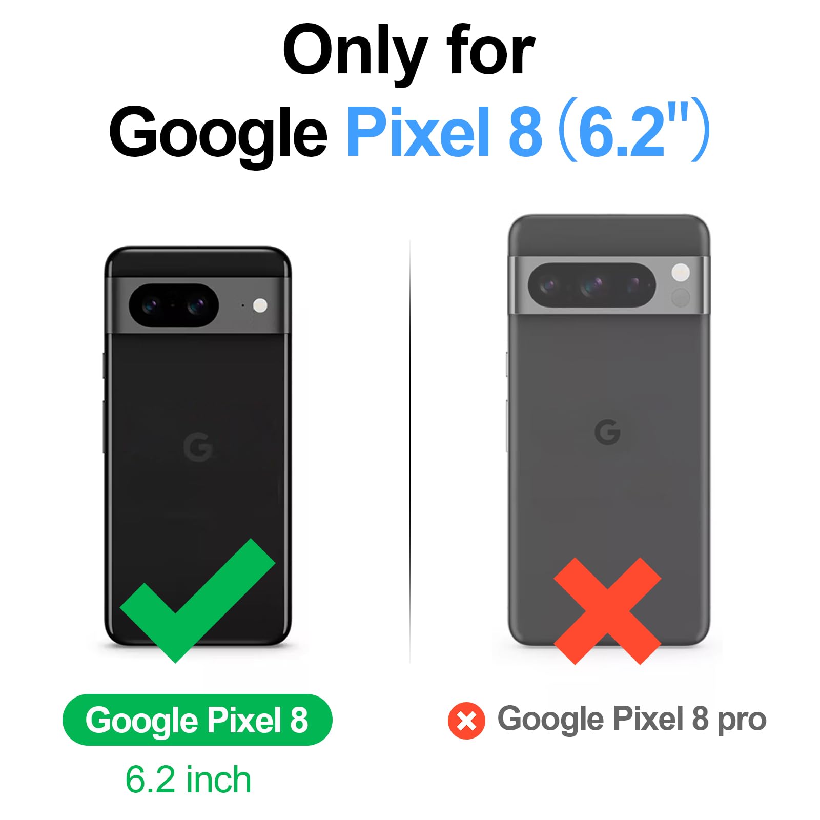 Antsturdy Google Pixel 8 Wallet case with Card Holder for Women Men,Google Pixel 8 Phone case RFID Blocking PU Leather Flip Shockproof Cover with Strap Zipper Credit Card Slots,Wine Red