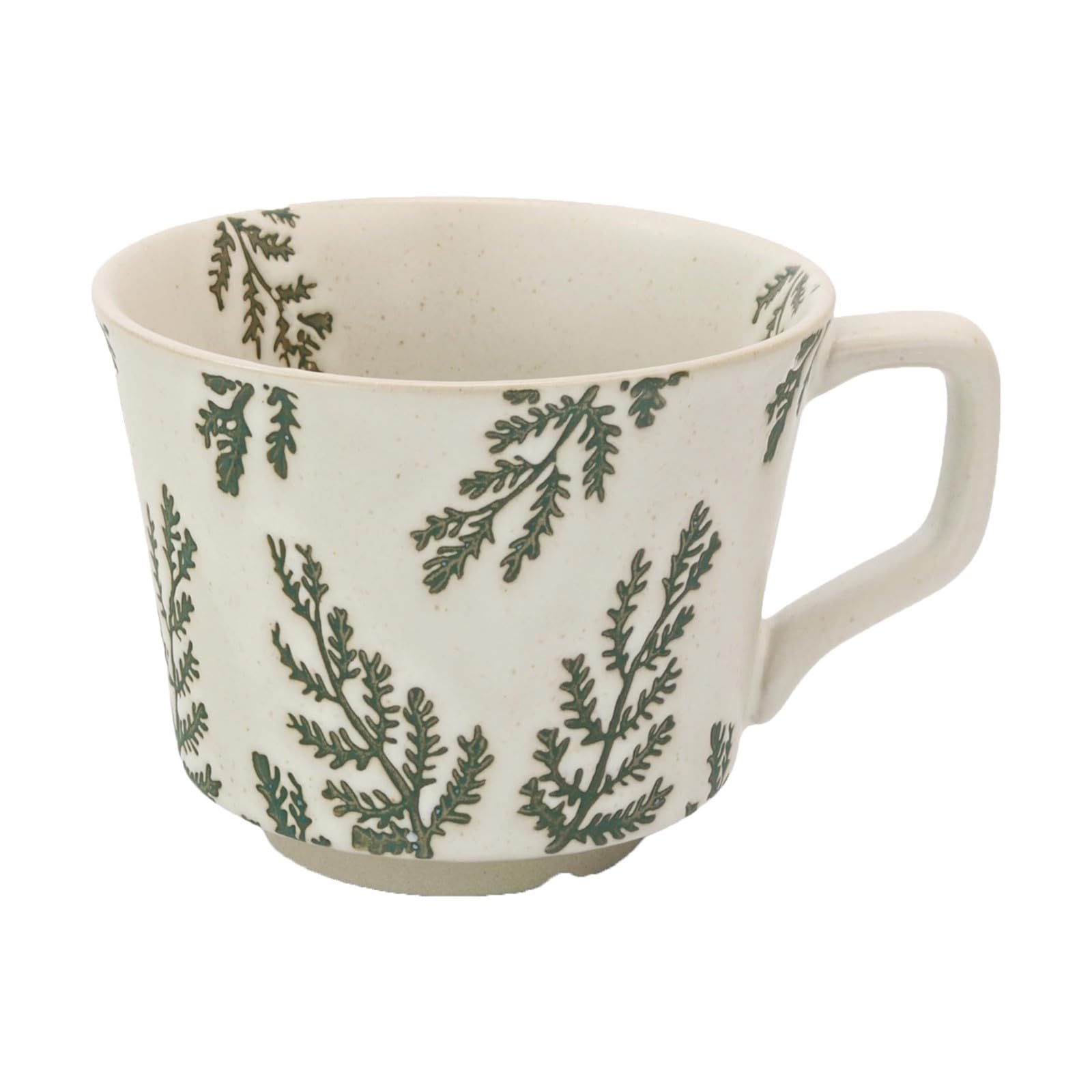 # Large Ceramic Coffee Mug Stoneware Coffee Mugs Big Handle Easy to Hold Stylish Texture Glaze Big Tea Cup for and Home for Women Dishwasher and Microwave (Green, One Size)