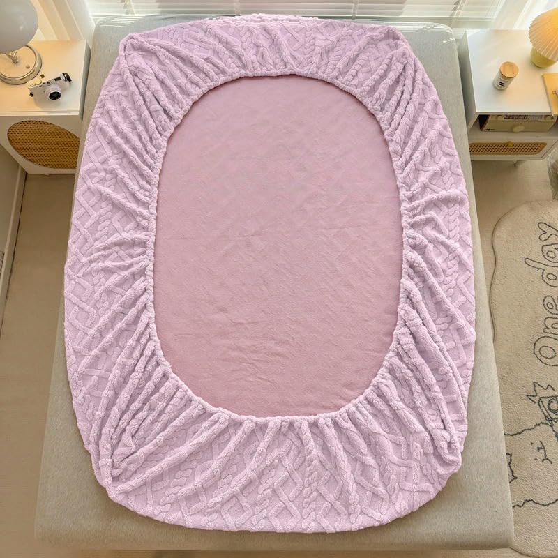 Matratzenauflage Flanell Samt Bett Spannbettlaken Bettschutzbezug Crystal Velvet Matratzenbezug