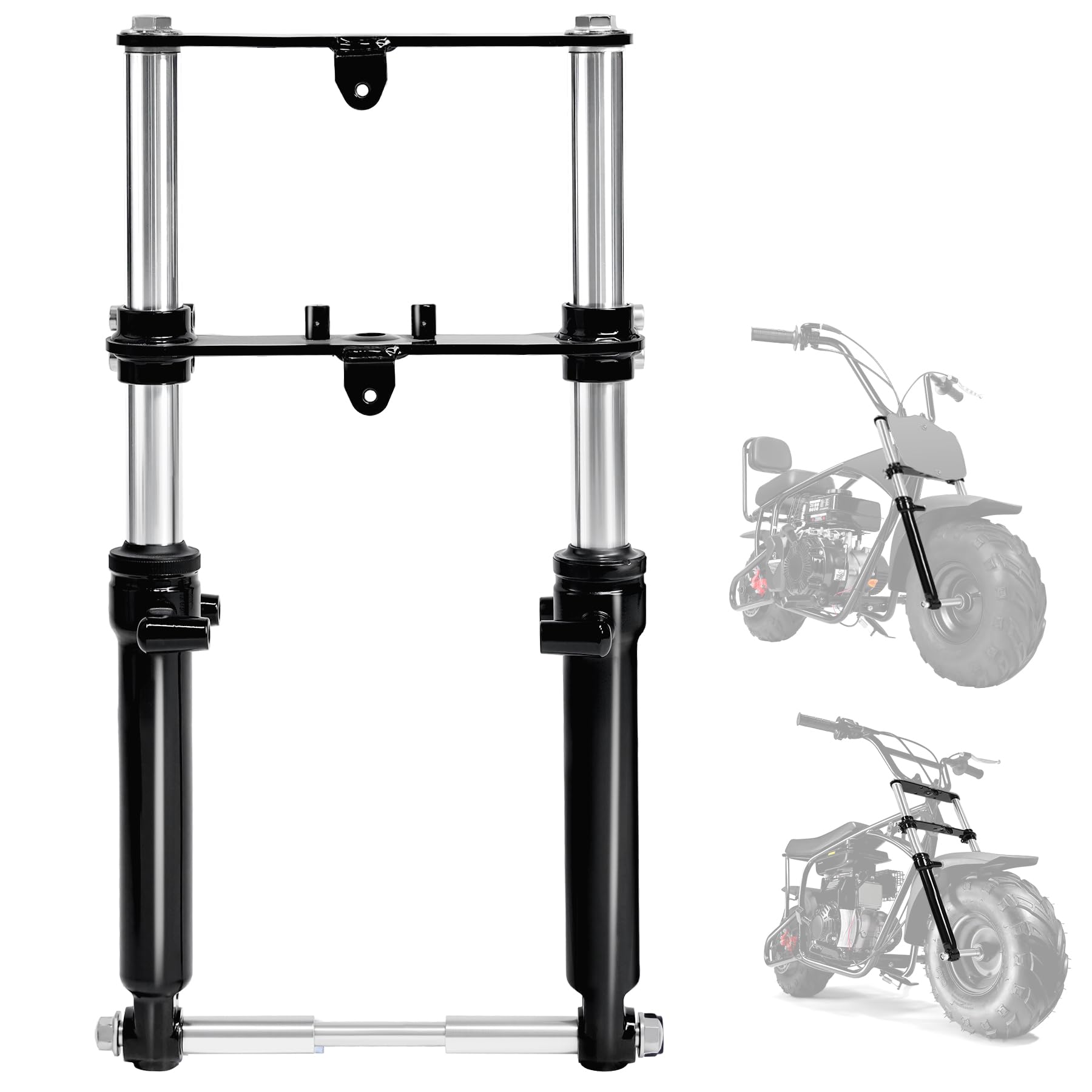 Oryxearth Mini Bike Front Fork Suspension Kit, 100% Pre-Assembled, Compatible with GMB100, Coleman B100, Monster (Mega) Moto MM-B80 MM-B105, XtremepowerUS 99cc