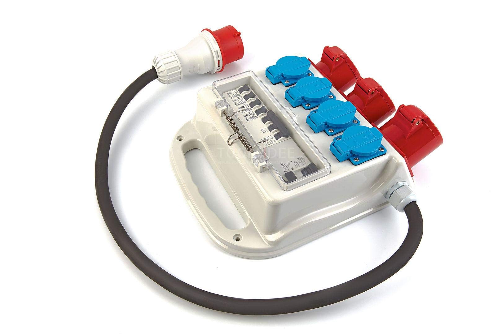 HBM Bloc de Distribution 3 x 400 Volts et 4 x 230 Volts - Pin-Terre