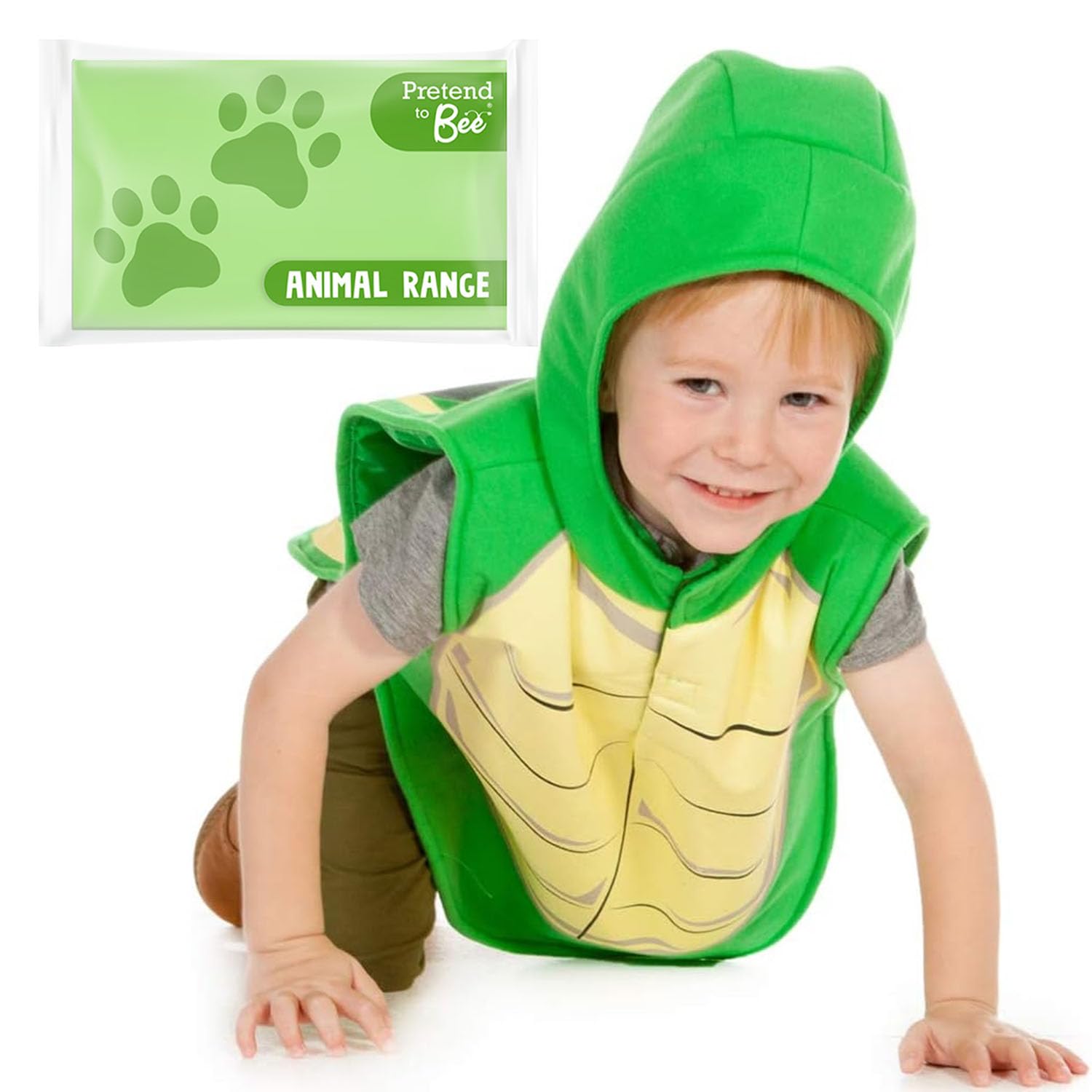 PRETEND TO BEE Tortoise Animal Dress Up Costume for Kids, Unisex, Multi-Coloured, 3-7 Years