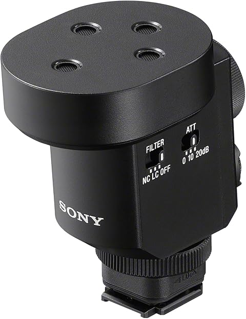Sony ECM-M1 – Microfono Lavalier a Condensatore, Ideale per Interviste e Streaming, Design Compatto e Leggero, Compatibile con DSLR, Mirrorless e Dispositivi Mobile