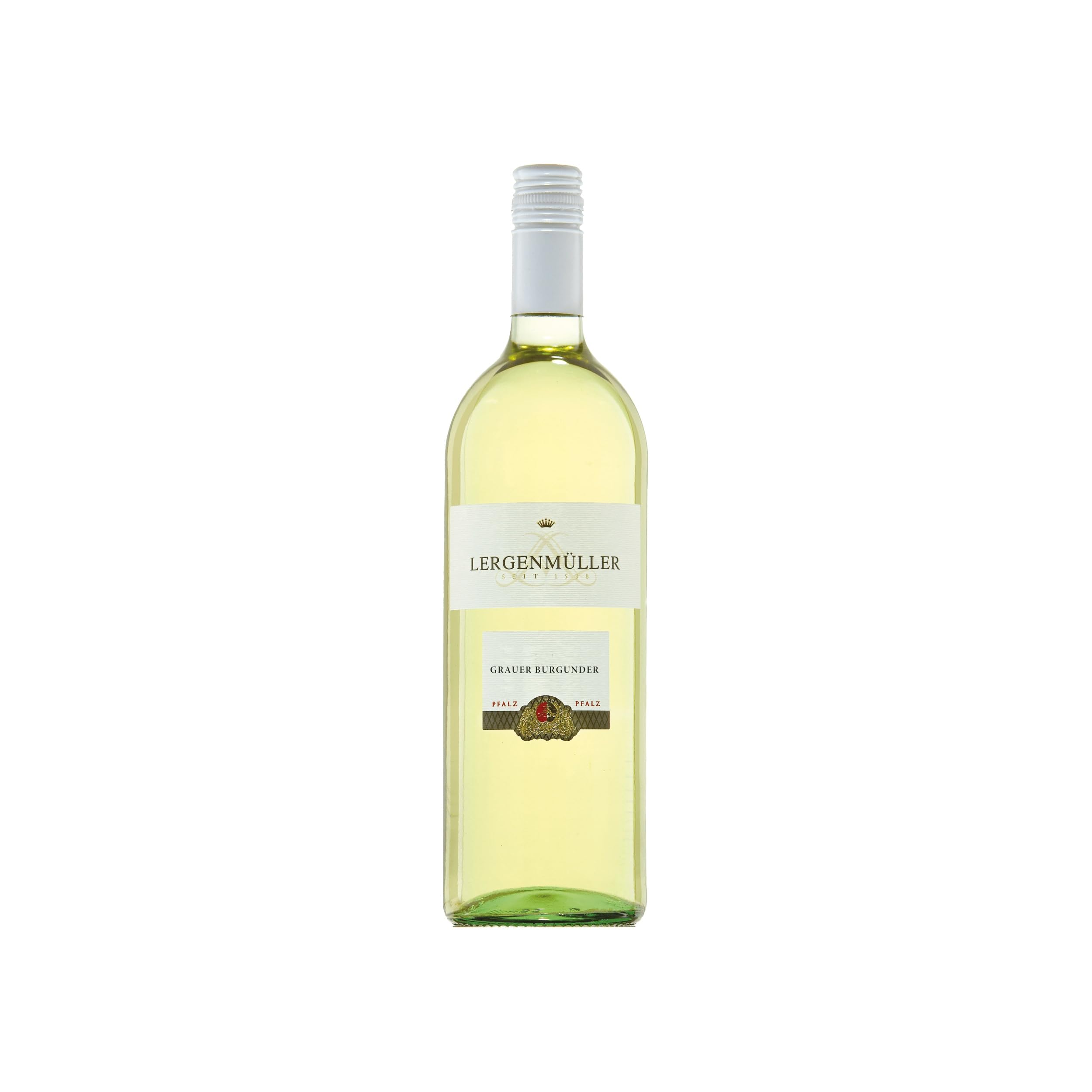 Lergenmüller Grauburgunder Liter Weisswein Weiss trocken Deutschland inkl. FeinWert E-Book (1 x 1 l)
