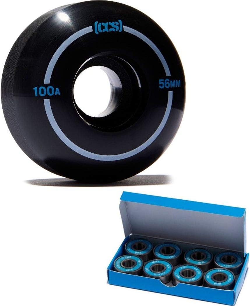 [CCS] Skateboard Wheels - Multiple Colors (Black, 56mm) ABEC 7 Bearings