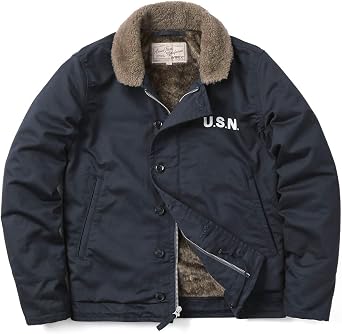 Avirex 6182174 Mens Military Jacket, N-1 Plane Jacket, 087 Navy, 2XL