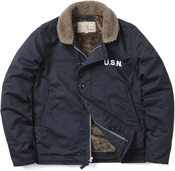 Avirex 6182174 Men's Military Jacket, N-1 Plane Jacket, 087 Navy, 2XL