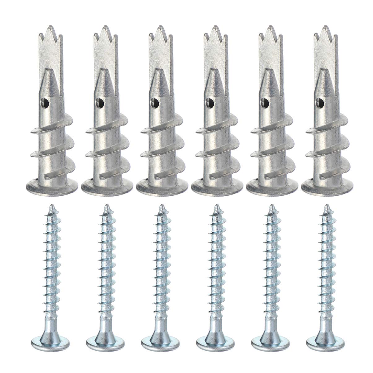 TEHAUX 200pcs Screw Mirror Wall Stickers Drywall Anchors Rope Line Spring Vibration Isolators Self Drilling Wall Anchors Self Tapping Anchors Zinc Alloy Dedicated Expand