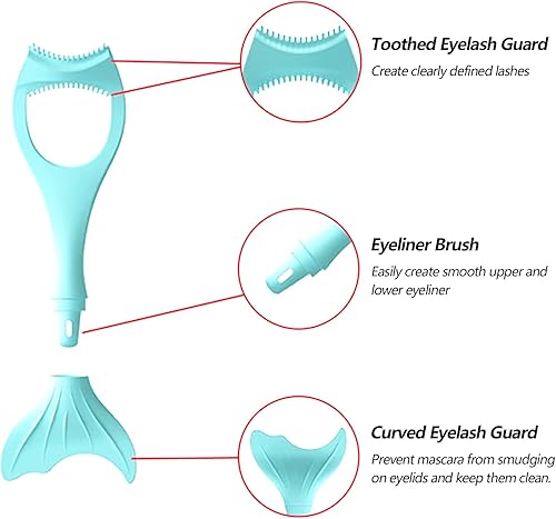 Miniatura 5 de Rizadores de pestañas, aplicador, protector de pestañas, herramienta separadora de pestañas, peine de pestañas de silicona, protector de pestañas,