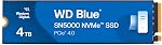 Western Digital 1To WD Blue SN5000 NVMe Disque SSD Interne - PCIe Gen 4.0, M.2 2280, Jusqu'à 5 150 Mo/s - WDS100T4B0E