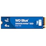 Western Digital 4TB WD Blue SN5000 NVMe Internal Solid State Drive SSD - PCIe Gen 4.0, M.2 2280, Up to 5,500 MB/s - WDS400T4B0E