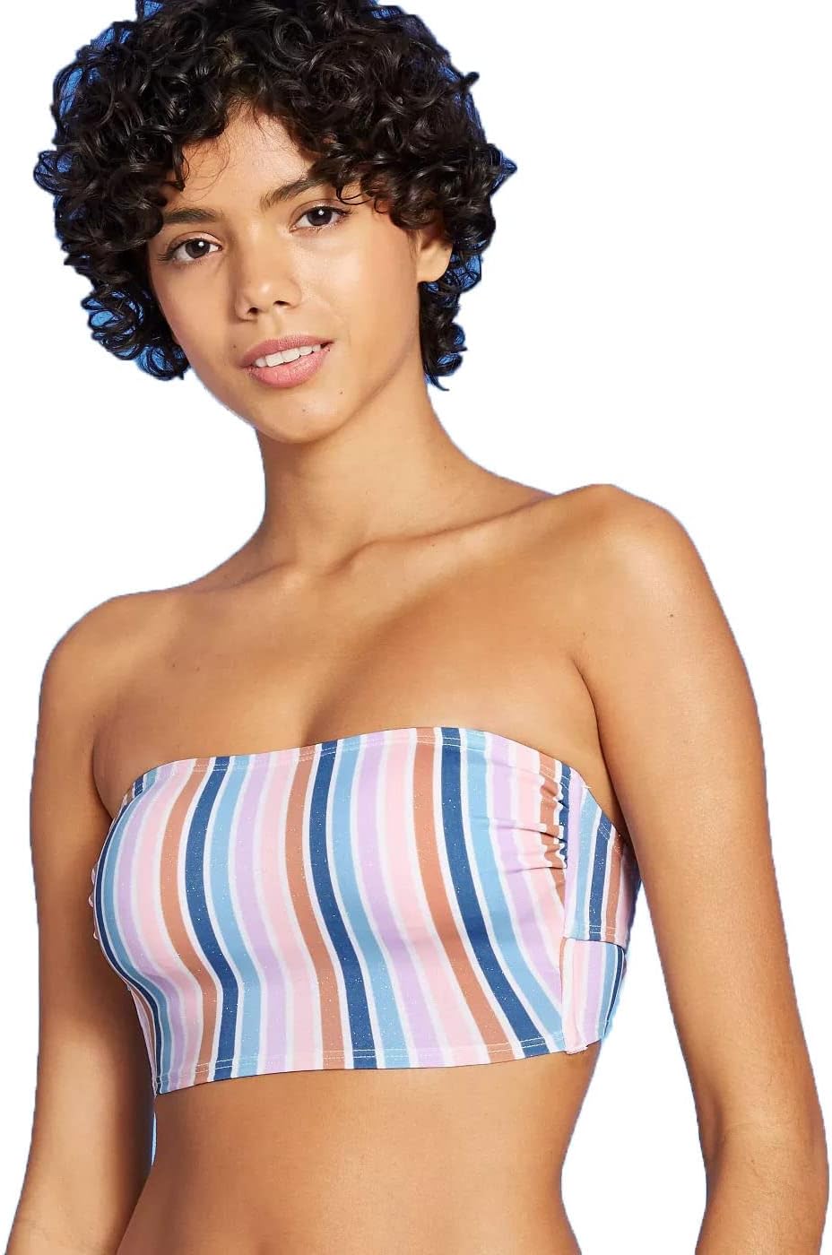 longline bandeau swim top