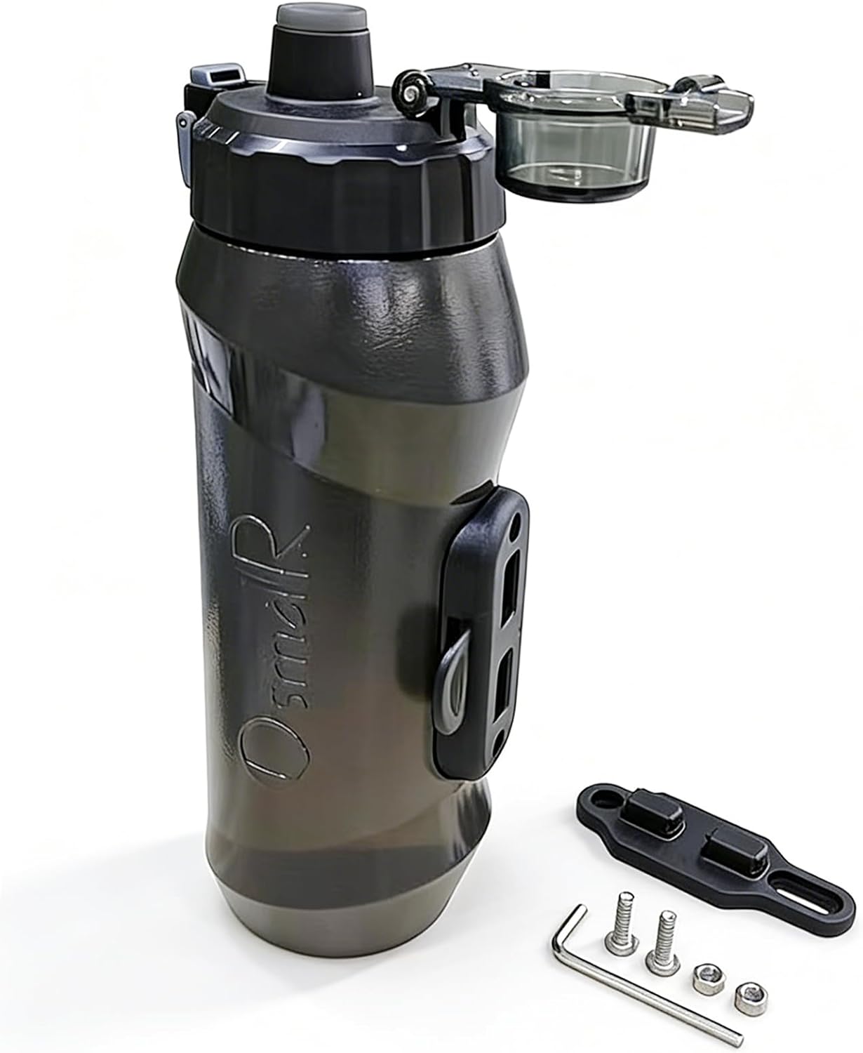 OsmaR 25oz(750ml) Magnetic Bicycle Water Bottle with Bike Mount – Quick Release Cycling Squeeze squirt, One-Hand Operation, for Road & Mountain Bikes, Ideal Gift for Cyclists